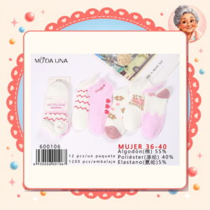 la-icha-06099 36-40(3 Pares) Moda Lina Ref. 600106
