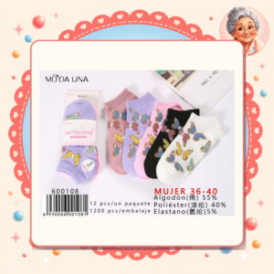 la-icha-06101 36-40(3 Pares) Moda Lina Ref. 600108
