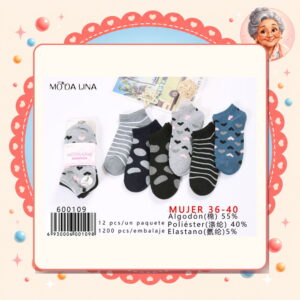 la-icha-06102 36-40(3 Pares) Moda Lina Ref. 600109