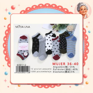 la-icha-06104 36-40(3 Pares) Moda Lina Ref. 600112