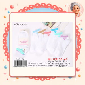 la-icha-06112 36-40(3 Pares) Moda Lina Ref. 600120