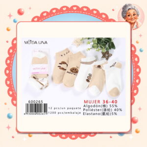 la-icha-06120 36-40(3 Pares) Moda Lina Ref. 600265