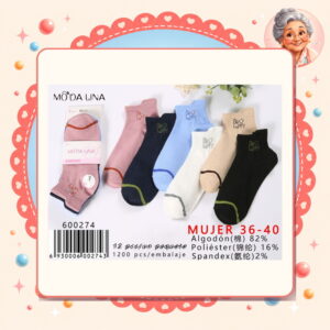 la-icha-06129 36-40(3 Pares) Moda Lina Ref. 600274