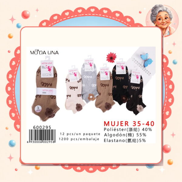 la-icha-06136 Calcetines(3 Pares) Moda Lina Ref. 600295