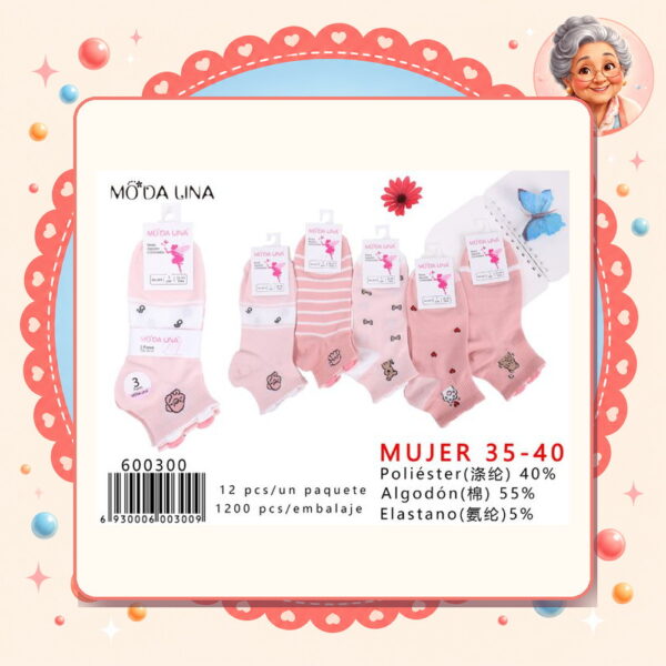 Calcetines（3 Pares） Moda Lina Ref. 600300