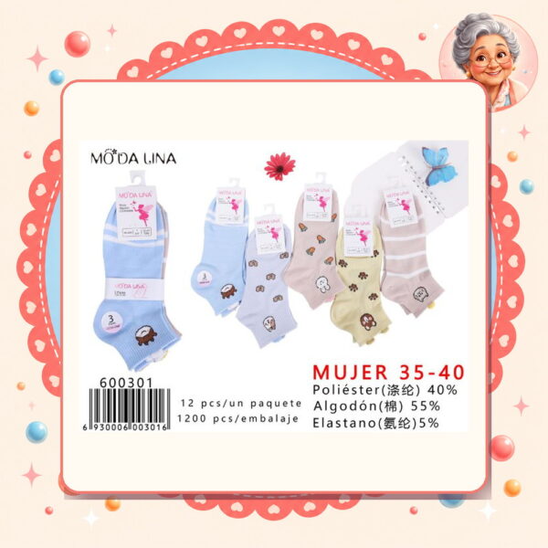 Calcetines（3 Pares） Moda Lina Ref. 600301