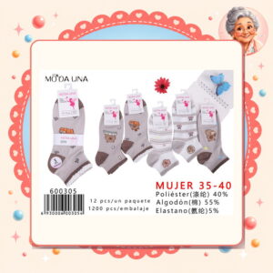 la-icha-06145 Calcetines(3 Pares) Moda Lina Ref. 600305
