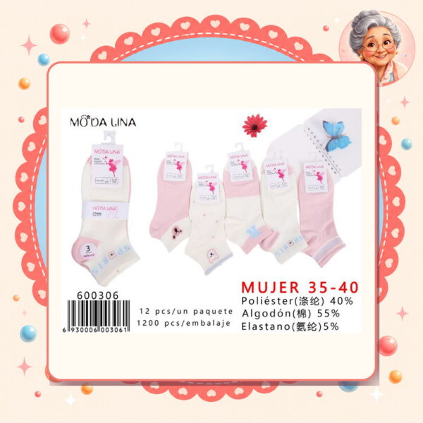 Calcetines（3 Pares） Moda Lina Ref. 600306