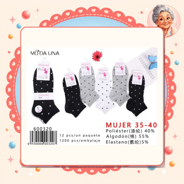 la-icha-06159 Calcetines(3 Pares) Moda Lina Ref. 600320