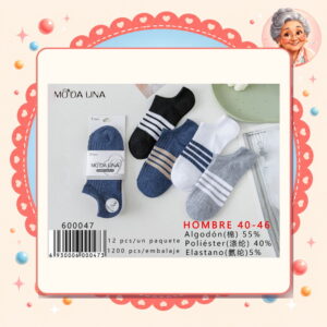 la-icha-06187 40-46(3 Pares) Moda Lina Ref. 600047