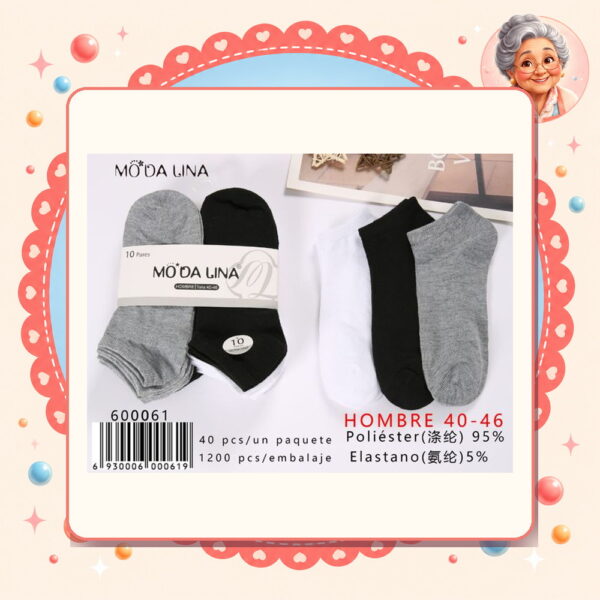 40-46（10 Pares） Moda Lina Ref. 600061