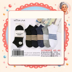 la-icha-06196 40-46(3 Pares) Moda Lina Ref. 600069