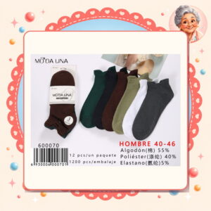 la-icha-06197 40-46(3 Pares) Moda Lina Ref. 600070