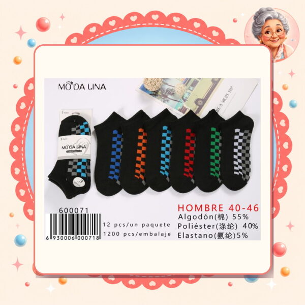 40-46（3 Pares） Moda Lina Ref. 600071