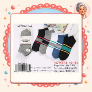 la-icha-06212 40-46(3 Pares) Moda Lina Ref. 600086