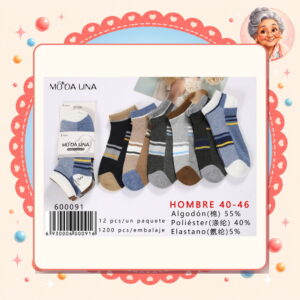 la-icha-06216 40-46(3 Pares) Moda Lina Ref. 600091