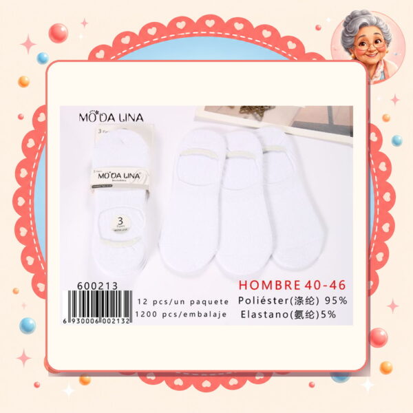 la-icha-06217 36-40(3 Pares) Moda Lina Ref. 600213