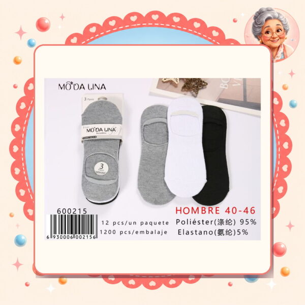 la-icha-06218 40-46(3 Pares) Moda Lina Ref. 600215