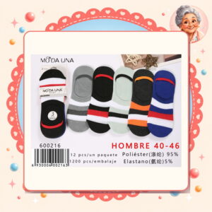 la-icha-06219 40-46(3 Pares) Moda Lina Ref. 600216