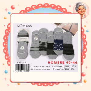 la-icha-06222 40-46(3 Pares) Moda Lina Ref. 600220