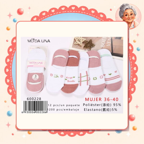 36-40（3 Pares） Moda Lina Ref. 600228