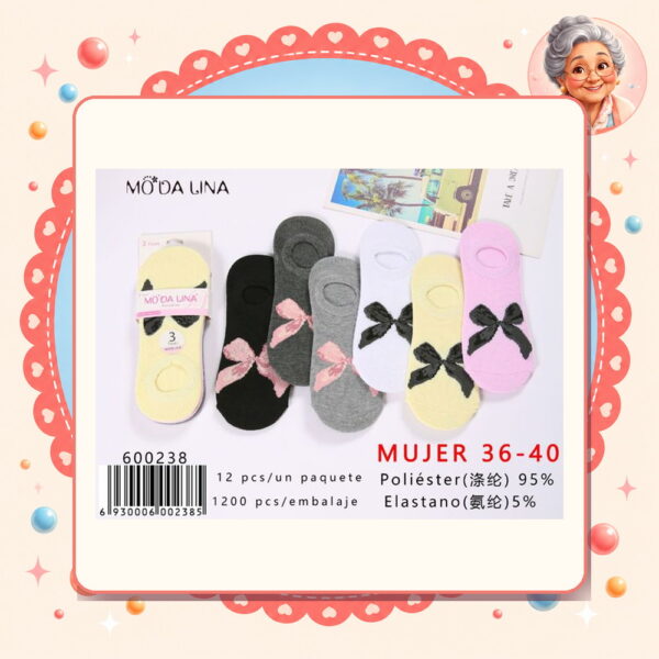 36-40（3 Pares） Moda Lina Ref. 600238