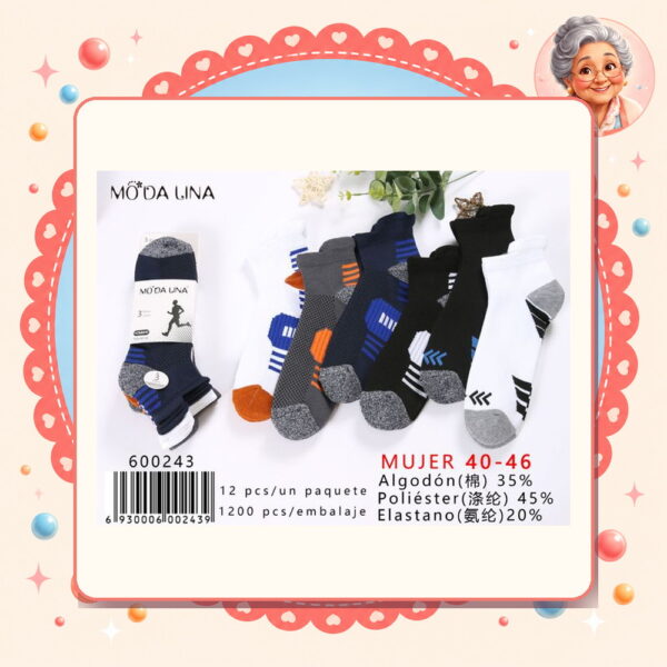 40-46（3 Pares） Moda Lina Ref. 600243