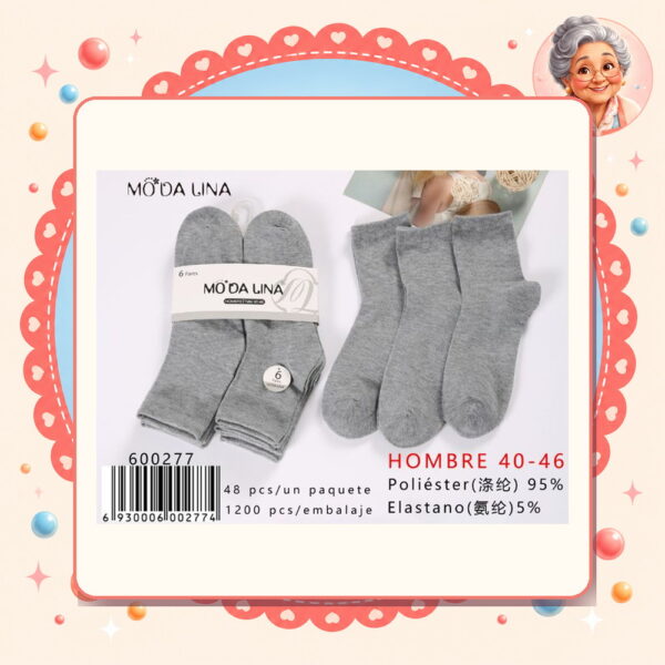 40-46（6 Pares） Moda Lina Ref. 600277