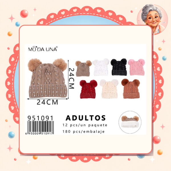 la-icha-06312 F.gorro Moda Lina Ref. 951091